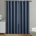 thumbnail image 5 of Better Homes & Gardens Woven Textured Grommet Blackout Curtain Panel, 1-Piece, Blue, 50" W x 84" L, 5 of 5