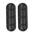 thumbnail image 4 of PBPBOX Back to School Rectangular Cable Organizer Clips Black 2Pcs 2.5*0.8In, 4 of 8