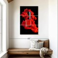 thumbnail image 2 of Elephant Stock Smoky Red Nail Polish Wall Art - Vertical Multi Panel Canvas - Lobby Wall Decor - Fashion And Beauty Multi Panel - Red And Black Decor - 28" x 45", 2 of 4