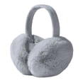 thumbnail image 1 of HaoXun Winter Fleece-Lined Foldable Faux Rabbit Fur Ear Muffs - Windproof Cold Weather Protection with Adjustable Headband for Outdoor Activities, 1 of 6