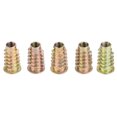 thumbnail image 3 of 50pcs M6 Zinc Alloy Inside Hex Socket Insert Nuts With Flange Cover For Wood Furniture9 Types, 3 of 8