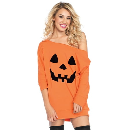 Women's Pumpkin Jersey Dress