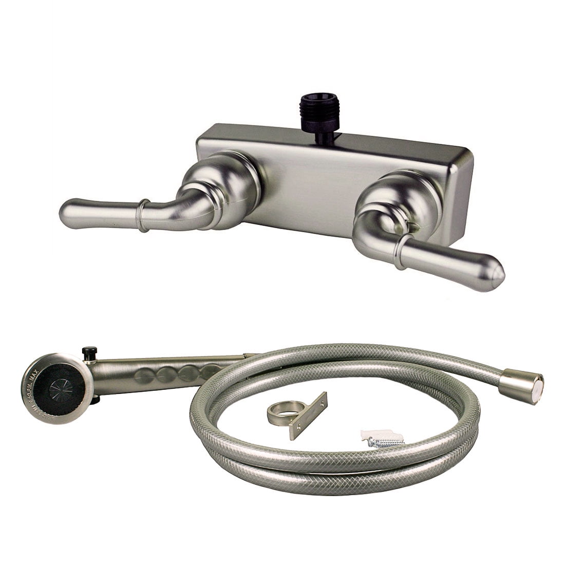 RV Mobile Motor Home Travel Trailer 4" Shower Faucet Valve and Handheld