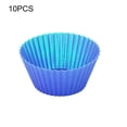 thumbnail image 1 of Koszal Moule à Muffins Rond en Silicone 10 Pcs, Outil de Décoration de Cuisine, 1 of 8