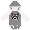 thumbnail image 3 of Inktastic Raccoon Animal face Boys or Girls Long Sleeve Baby Bodysuit, 3 of 5