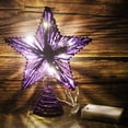 thumbnail image 4 of Árbol de Navidad Top Star CVHOMEDECO Purple Glittered 3D, 4 of 8