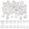thumbnail image 1 of 48 tapones de silicona blancos para botellas, 8 tamaños, suaves y flexibles, tapas de silicona para pernos, tapones de goma para orificios, perfectos para botellas, tubos y proyectos de bricolaje., 1 of 9
