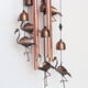 thumbnail image 4 of Campanillas de viento de cobre hechas a mano | Colgante metálico rojo electrochapado único | Decoración Melódica y Cálida | 90 cm de longitud | 4 tubos de aluminio, 6 bolas de hierro, acentos de, 4 of 6