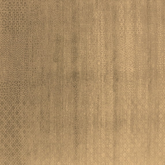 Ahgly Company Indoor Square Oriental Brown Industrial Area Rugs, 4' Square