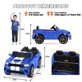 thumbnail image 4 of Dodge Electric Ride on Cars for Kids, 24V Licensed Dodge Durango Powered Ride on Toy with Parent Remote Control, Electric Car Vehicle for Boys 3-6 w/Music Player/LED Light/Safety Belt, Blue, 4 of 12