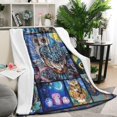 thumbnail image 3 of Owl Blanket for Adults Warm Soft Micro Flannel Blanket for Bed/Sofa/Travel/Living Room 50x60 Inch, 3 of 5