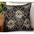 thumbnail image 2 of Plutus 22" x 22" Daliah Ice Chevron Luxury Outdoor Throw Pillow in Black, 2 of 3