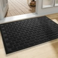 thumbnail image 7 of VUNATE Outdoor Mat Non Slip 24" x 35" Front Door Mat Absorbent Rubber Welcome Mat Low Profile Stain Resistant Durable Indoor Outdoor Doormat for Entryway Patio Entrance Easy to Clean Black, 7 of 7