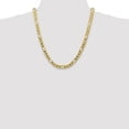 thumbnail image 2 of 10k 7.5mm Light Concave Figaro Chain in 10k Yellow Gold, 2 of 3
