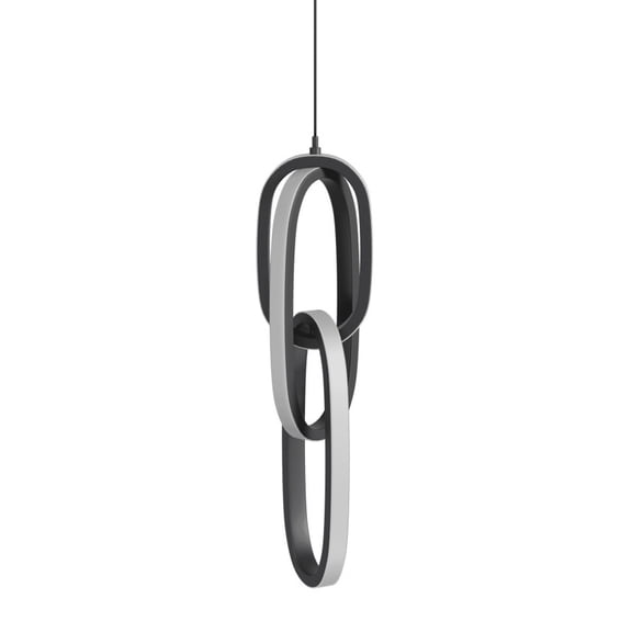 Avenue Lighting HF5021-BK Circa Led 6" Wide Led Abstract Mini Pendant - Black