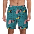 thumbnail image 2 of Goofa Dachshund Dog Printed Men's Swim Trunks Board Shorts Quick Dry Mens Swimming Trunks with Compression Liner,Breathable Fit Hawaii Beach Shorts-Medium, 2 of 9