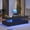 Marble Black, variant on Sonegra 47" High-Glossy LED Coffee Table, Storage Coffee Table with 2 Sliding Drawers for Living Room, Modern Stylish Double-Layer Center Tables with LED Lights, Black