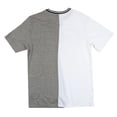 thumbnail image 2 of Ecko Unltd Men's T-Shirt Split Stitched Panel Short Sleeve Tee (Medium, White/Grey), 2 of 3