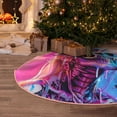 thumbnail image 5 of Daiia Neon Skull With Milkshake Drawing Merry Christmas Tree Skirt , Xmas Large Lace-up Tree Skirt, Santa Snowflakes Rustic Home Decorations New Year Party Farmhouse Decor-36", 5 of 6