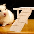 thumbnail image 3 of COMPUKAS 1 Set Khaki U Shaped Wooden Ramp for Hamsters Encouraging Pet Exercises and Coordination 9.4in, 3 of 7