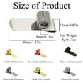 thumbnail image 2 of SEIWEI 1/6/10PCS Spring Loop Pencil Organizer Portable Stainless Steel Pen Clamp Pen Holder Clip for Notebook, 2 of 8