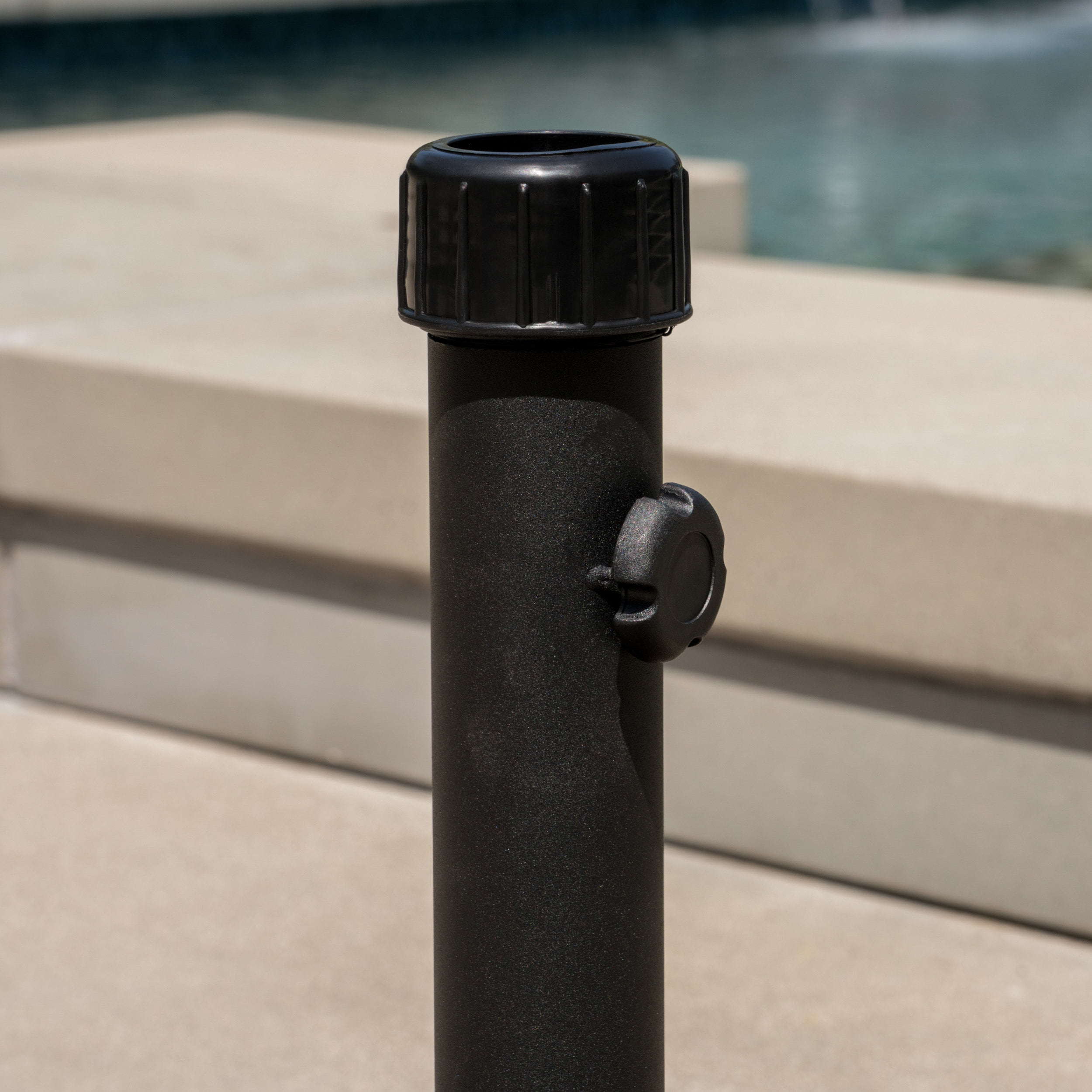 Lambert Concrete Umbrella Base, Brown