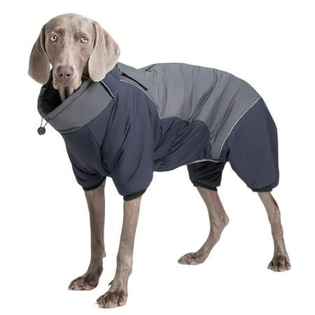 Pet Thickened Four-Legged Dog Coat Winter Warm Windproof Dog Apparel for Medium Large Dogs