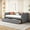 Gray, variant on Harper & Bright Designs Wooden Twin Size Daybed with 2 Drawers, Twin Upholstered Velvet Daybed Frame Sofa Bed with Ergonomic Design Backrest, Gray