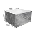 thumbnail image 2 of Feimier Housse de Protection pour Table à Manger Transparente Housse de Table Carrée Housse de Meuble, 2 of 7
