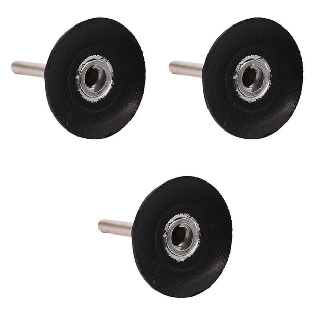 3 Set Almohadilla de Respaldo de 50 mm Discos de Lijado de Con Soporte de Vástago de 6 mm para Discos de