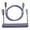 Purple, variant on Bouanq School Supplies Smart Electronics Coiled USB C Cable For Gaming Keyboard Double-Sleeved Mechanical Keyboard Cable With Detachable Metal 1.5M USB-C To USB-A