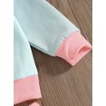 thumbnail image 7 of Suealasg 2Pcs Toddler Baby Girls Fall Clothes Long Sleeve Round Neck Letters Print Sweatshirt Sweatpants 1T 2T 3T 4T 5T 6T Little Girls Autumn Contrast Color Outfits, 7 of 7