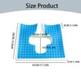 thumbnail image 3 of Cushion,Bed Cushion For Butt Fiber Bedsore Pressure Pillow T Shaped Opening Triangular Slope Design Anti Decubitus Cushion For Elderly Bedridden Disabled, 3 of 7
