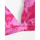 thumbnail image 4 of Conjunto de bikini ZAFUL Bikini de cintura alta con estampado floral para mujer, 4 of 7