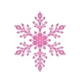 thumbnail image 2 of 12PCS Glowing LED Snowflake Wall Christmas Decor, Holiday Christmas Window Decor, Festive Room Decorations for Home Office Store Display, Bedroom Living Room Wall Art Pink, 2 of 4