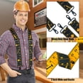 thumbnail image 4 of MELOTOUGH 2 Pcs Mens Suspenders Heavy Duty Clips Suspender Fully Elastic 2 Inch Wide Work Suspenders for Jeans, 4 of 8