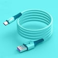 thumbnail image 5 of Fast Charging Cable, 3.3/4.9/6.6ft USB-C/PD/USB To Type C/Micro USB Silicone Fast Charging Cable For ,iPhone ,iPad Samsung LG Motorola Google Pixel, 5 of 5
