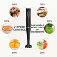 thumbnail image 5 of FTCBJJA 400W 2-Speed Handheld Electric Blender, Turbo Boost, Black Immersion Hand Blender Effortless Blending Smoothies, Shakes, Puree or Kid Food, 5 of 5