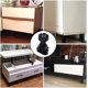 thumbnail image 5 of Crday 6 Piezas Pie de Gabinete Altura de Plástico Muebles Patas de Armario Pies Ajustables, 5 of 5