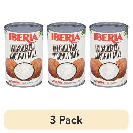 (3 pack) Iberia Evaporated Coconut Milk, 13.5 fl oz