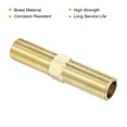 thumbnail image 4 of Uxcell G1/2 Male Thread Brass Pipe Fitting 100mm Length Hex Connector Pipe Adapter, 4 of 5