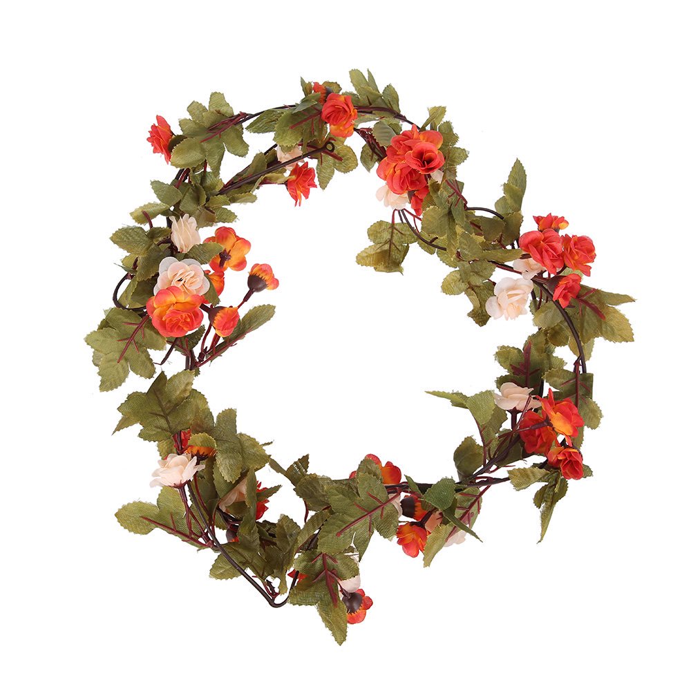 Chic Pink Rose Garland Flower Vintage Style 7Ft Wedding String