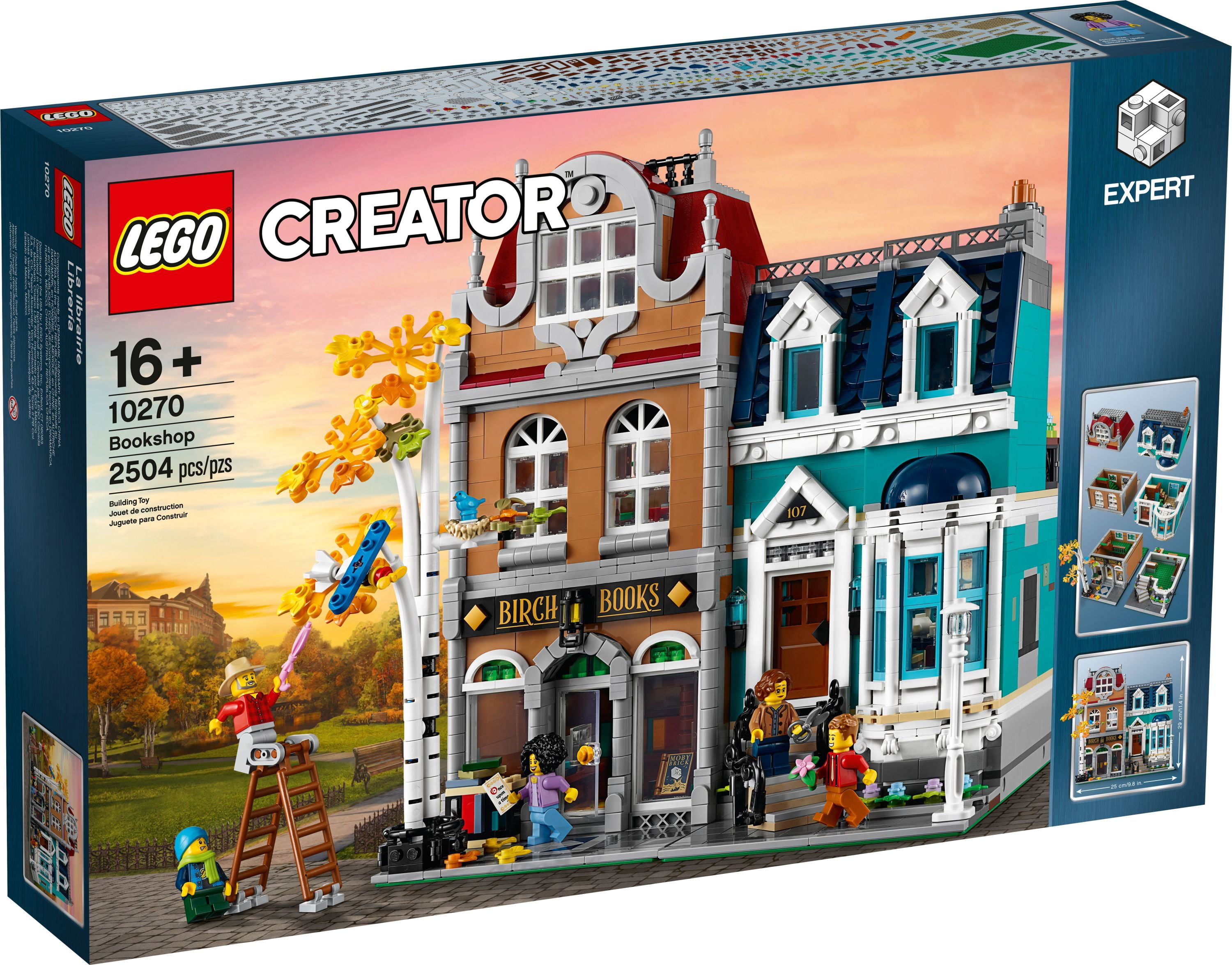 LEGO Creator Expert Bookshop 10270 Modular Building, Home Décor Display Set  for Collectors, Advanced Collection, Gift Idea for 16 plus Year Olds