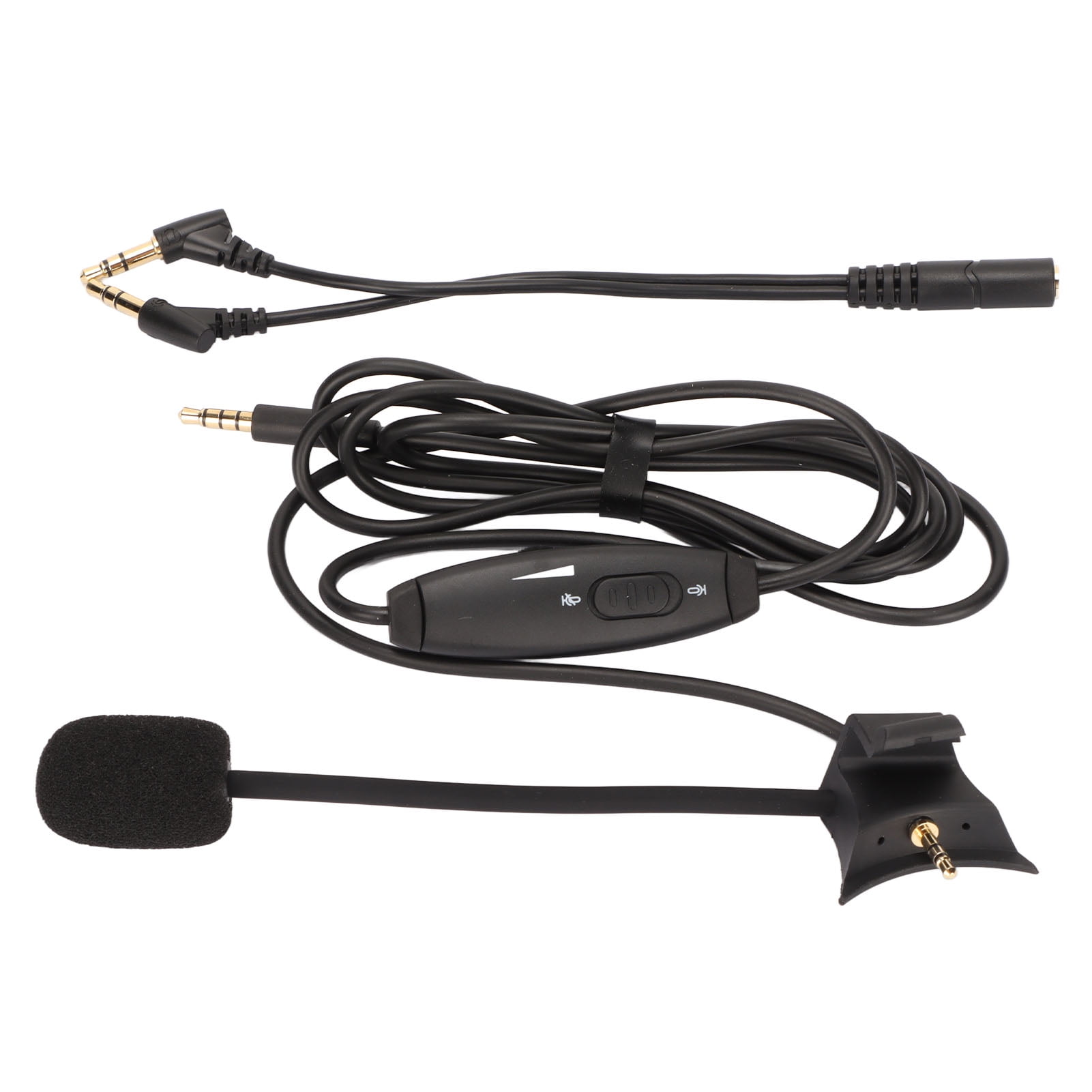 Boom Microphone Cable, Prevent Interference Stable Headphone Mic Cord