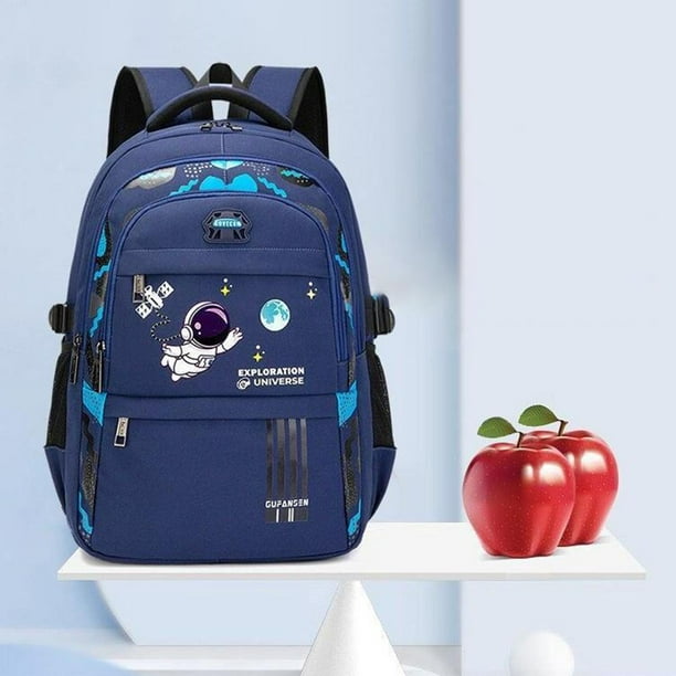 Milaget Astronaut Kids Backpack Waterproof Bookbag Rucksack Bag Cute Boys School Bag for Small Blue