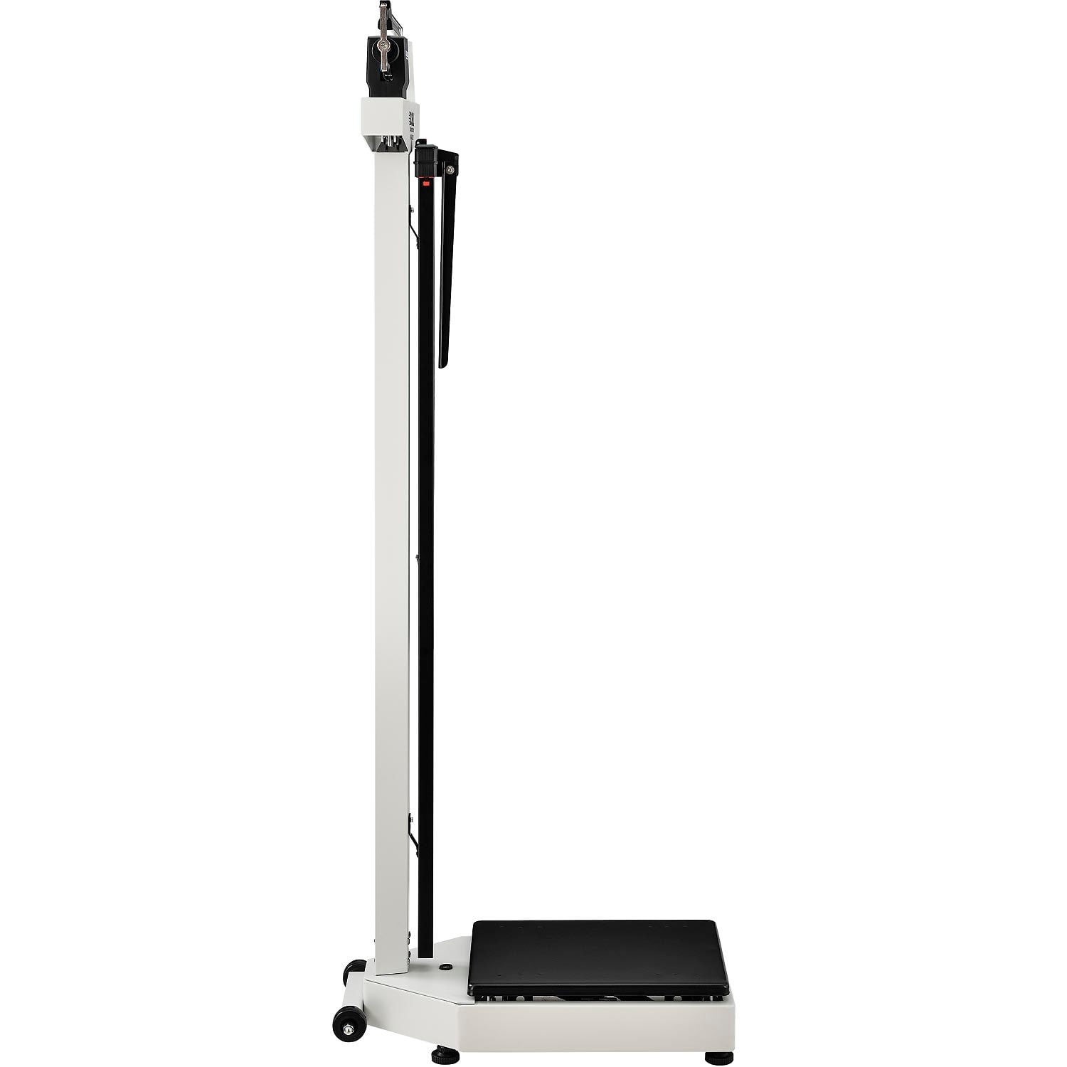 Physician Beam Scale with Height Rod, 450 Lbs Capacity, 10-7/8"L x 20-7/8"W x 58-7/16"H