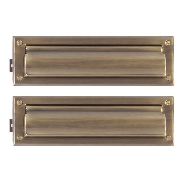 Mail Slot 3.63 in. x 13 in. Antique Brass