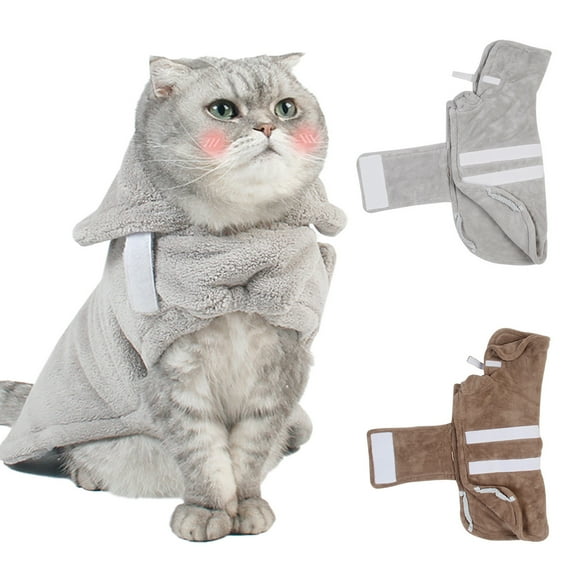 AURORA TRADE Dog Bathrobe Towel, Pet Drying Moisture Absorbing Bath Robe, Adjustable Microfibre Dog Bathrobe Fast Dry Dressing Gown Quick Drying Pajamas Toweling Super Absorbent Pet Robe Coat