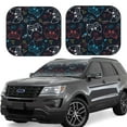 thumbnail image 1 of Lukts Joystick Gamepad Print 2 Piece Car Sun Shade Windshield,Foldable Car Shade Front Windshield with Keeps Your Vehicle Cool-Large, 1 of 6