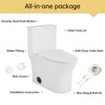 thumbnail image 4 of TrumanPick Elongated One Piece Toilet with 1.6 GPF Dual Flush, Compact Toilet, MAP Score 1000g, 12'' Rough-in, White, 4 of 12